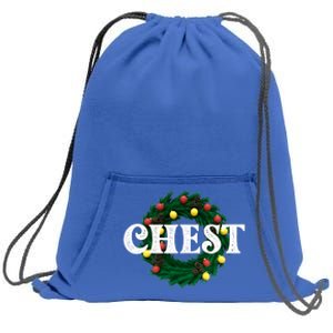 Chest Nuts Matching Chestnuts Christmas Couples Great Gift Sweatshirt Cinch Pack Bag