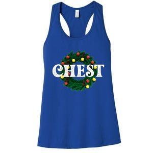 Chest Nuts Matching Chestnuts Christmas Couples Great Gift Women's Racerback Tank