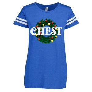 Chest Nuts Matching Chestnuts Christmas Couples Great Gift Enza Ladies Jersey Football T-Shirt