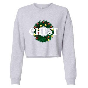 Chest Nuts Matching Chestnuts Christmas Couples Great Gift Cropped Pullover Crew