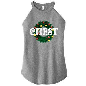 Chest Nuts Matching Chestnuts Christmas Couples Great Gift Women's Perfect Tri Rocker Tank