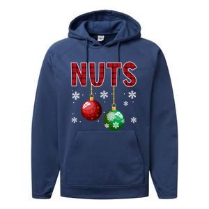 Chest Nuts Matching Chestnuts Funny Christmas Couples Xmas Gift Performance Fleece Hoodie