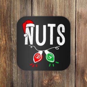 Chest Nuts Matching Chestnuts Funny Christmas Couples Nuts Coaster