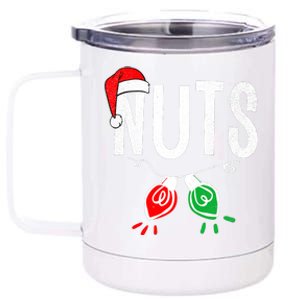 Chest Nuts Matching Chestnuts Funny Christmas Couples Nuts 12 oz Stainless Steel Tumbler Cup