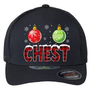 Chest Nuts Matching Chestnuts Funny Christmas Couples Chest Cute Flexfit Unipanel Trucker Cap