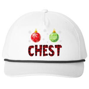 Chest Nuts Matching Chestnuts Funny Christmas Couples Chest Cute Snapback Five-Panel Rope Hat