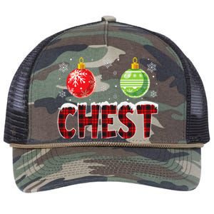 Chest Nuts Matching Chestnuts Funny Christmas Couples Chest Cute Retro Rope Trucker Hat Cap