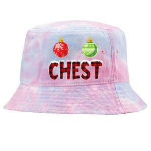 Chest Nuts Matching Chestnuts Funny Christmas Couples Chest Cute Tie-Dyed Bucket Hat