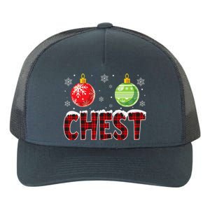 Chest Nuts Matching Chestnuts Funny Christmas Couples Chest Cute Yupoong Adult 5-Panel Trucker Hat