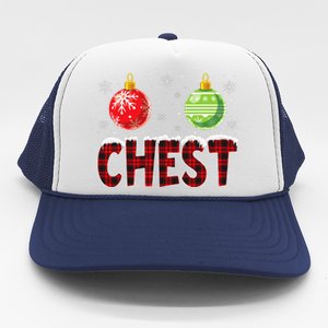 Chest Nuts Matching Chestnuts Funny Christmas Couples Chest Cute Trucker Hat