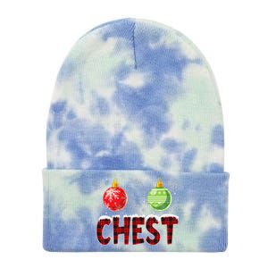 Chest Nuts Matching Chestnuts Funny Christmas Couples Chest Cute Tie Dye 12in Knit Beanie