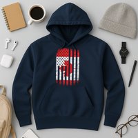 Canada Usa Mashup Maple Leaf Retro Flag Hoodie