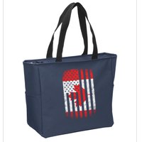Canada Usa Mashup Maple Leaf Retro Flag Zip Tote Bag