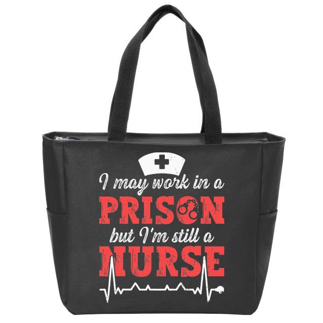 Correctional Nurse Nursing Correction Officer Zip Tote Bag