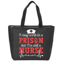 Correctional Nurse Nursing Correction Officer Zip Tote Bag