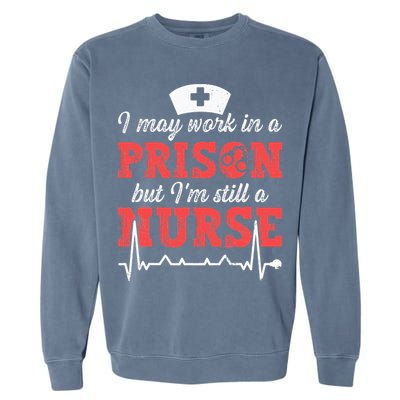 Correctional Nurse Nursing Correction Officer Garment-Dyed Sweatshirt
