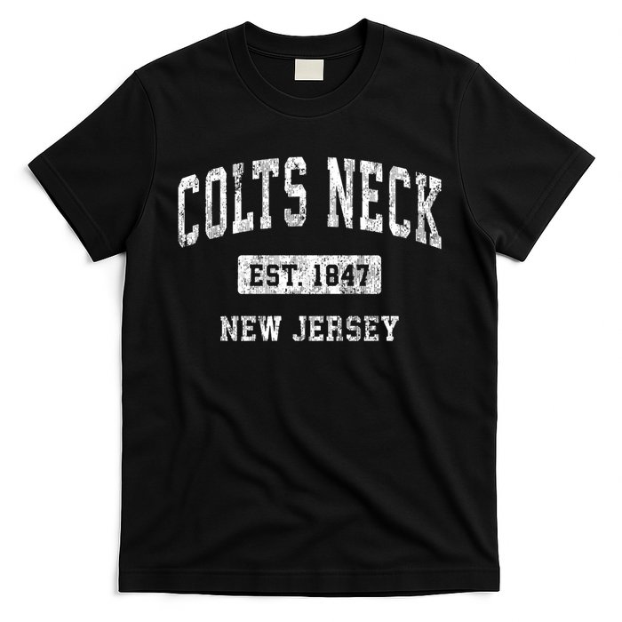 Colts Neck New Jersey Nj Vintage Sports Established T-Shirt