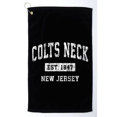 Colts Neck New Jersey Nj Vintage Sports Established Golf Towel
