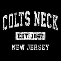 Colts Neck New Jersey Nj Vintage Sports Established Kids Hoodie