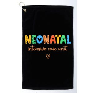 Colorful Nicu Nurse Neonatal Intensive Care Unit Wo Gift Platinum Collection Golf Towel