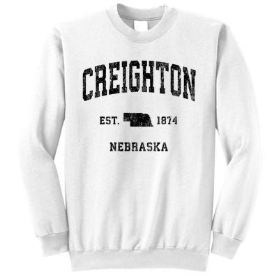 Creighton Nebraska Ne Vintage Established Athletic Sports Design Sweatshirt