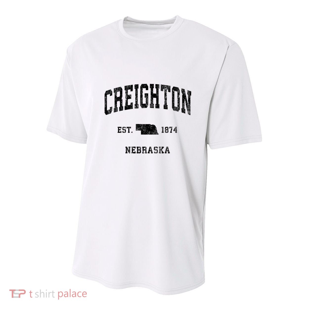Creighton Nebraska Ne Vintage Established Athletic Sports Design Youth Performance Sprint T-Shirt