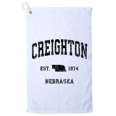 Creighton Nebraska Ne Vintage Established Athletic Sports Design Golf Towel
