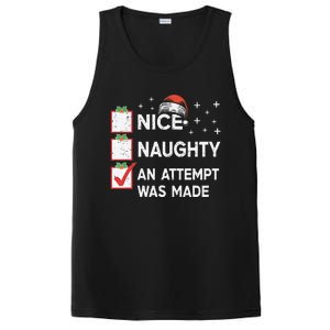 Christmas Nice Naughty An Attempt Was Made Xmas List Santa PosiCharge Competitor Tank