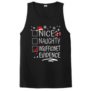 Christmas Nice Naughty Insufficient Evidence Family Group PosiCharge Competitor Tank