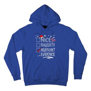 Christmas Nice Naughty Insufficient Evidence Family Group Hoodie