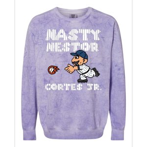 Cute Nasty Nestor Cortes Jr Baseball Legend Catch Ball Colorblast Crewneck Sweatshirt