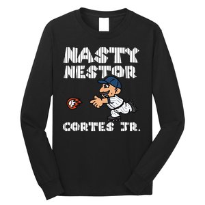 Cute Nasty Nestor Cortes Jr Baseball Legend Catch Ball Long Sleeve Shirt