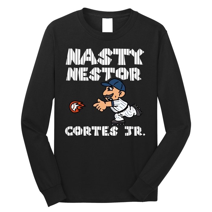 Cute Nasty Nestor Cortes Jr Baseball Legend Catch Ball Long Sleeve Shirt