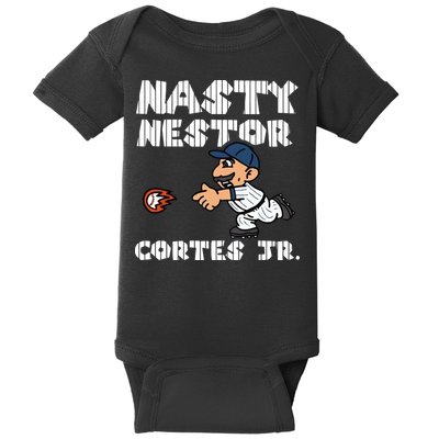Cute Nasty Nestor Cortes Jr Baseball Legend Catch Ball Baby Bodysuit