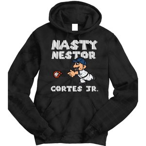 Cute Nasty Nestor Cortes Jr Baseball Legend Catch Ball Tie Dye Hoodie