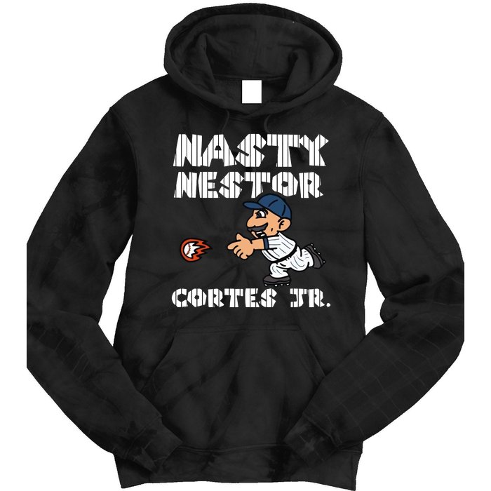 Cute Nasty Nestor Cortes Jr Baseball Legend Catch Ball Tie Dye Hoodie