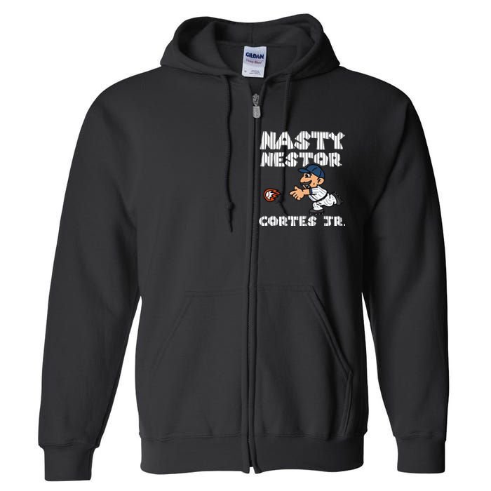 Cute Nasty Nestor Cortes Jr Baseball Legend Catch Ball Full Zip Hoodie