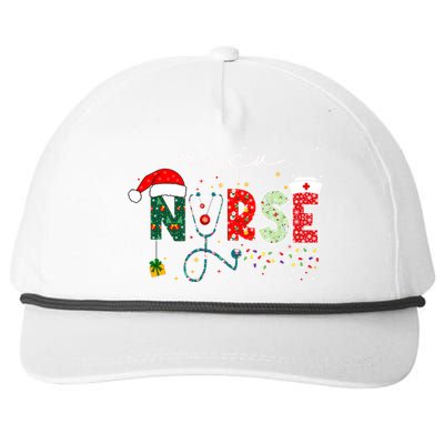 Christmas Nicu Nurse Funny Gift Neonatal Intensive Care Nurse Meaningful Gift Snapback Five-Panel Rope Hat