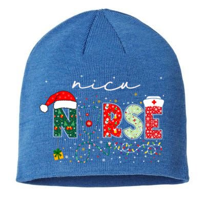 Christmas Nicu Nurse Funny Gift Neonatal Intensive Care Nurse Meaningful Gift Sustainable Beanie