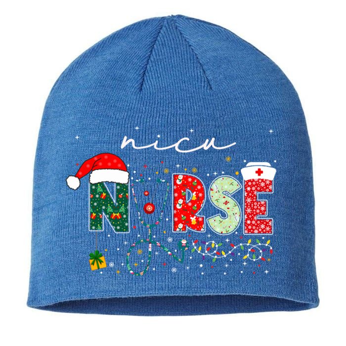 Christmas Nicu Nurse Funny Gift Neonatal Intensive Care Nurse Meaningful Gift Sustainable Beanie