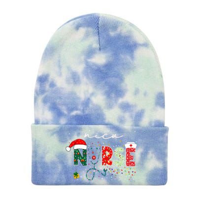 Christmas Nicu Nurse Funny Gift Neonatal Intensive Care Nurse Meaningful Gift Tie Dye 12in Knit Beanie