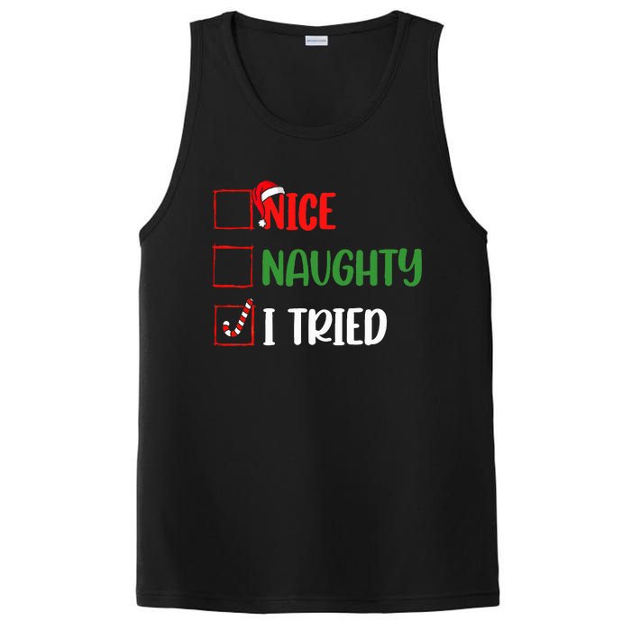 Christmas Nice Naughty I Tried Holiday Xmas 2024 PosiCharge Competitor Tank