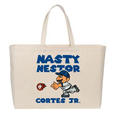 Cute Nasty Nestor Cortes Jr Baseball Legend New York Cotton Canvas Jumbo Tote