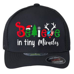 Christmas Nicu Nurse Believe In Tiny Miracles Flexfit Unipanel Trucker Cap