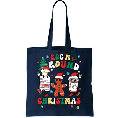 Christmas Nurse Nursing Rocn Around The Christmas Tree Tote Bag