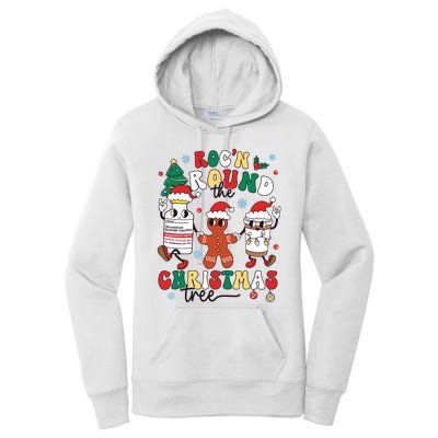 Christmas Nurse Nursing Rocn Around The Christmas Tree Women's Pullover Hoodie