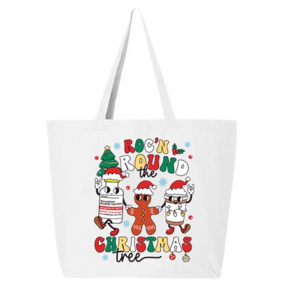 Christmas Nurse Nursing Rocn Around The Christmas Tree 25L Jumbo Tote