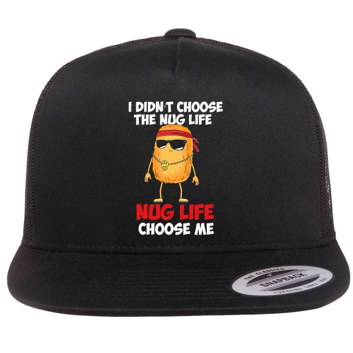 Chicken Nugget Nug Life Flat Bill Trucker Hat