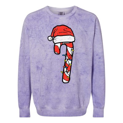 Christmas Nice Naughty Bruh Funny Xmas List  Colorblast Crewneck Sweatshirt