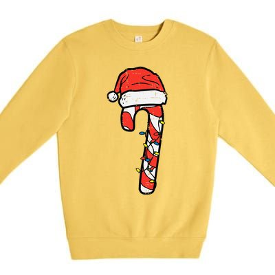 Christmas Nice Naughty Bruh Funny Xmas List  Premium Crewneck Sweatshirt